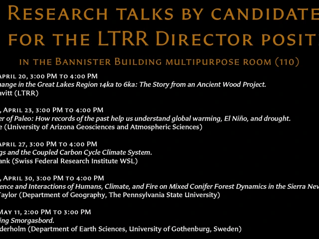 LTRR Director candidates give public talks