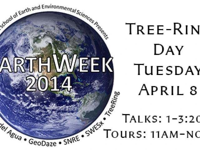 Tree-Ring Day April 8 Talks: 1-3:20pm Tours: 11am-noon.