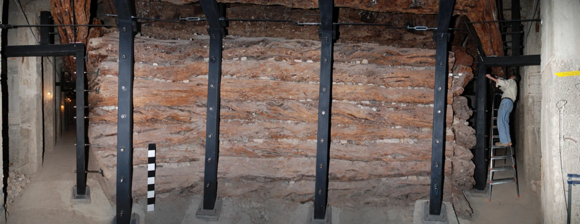 Gordion: the wooden casing within the Midas Mound tumulus