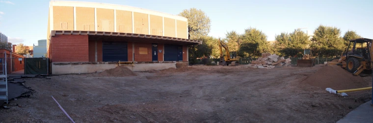Panoramic view of the construction site: 0