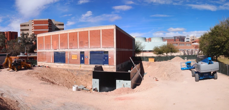 Panoramic view of the construction site: 5