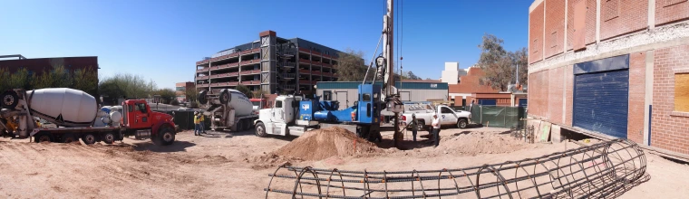 Panoramic view of the construction site: 6