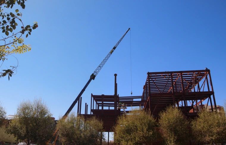 Panoramic view of the construction site: 14