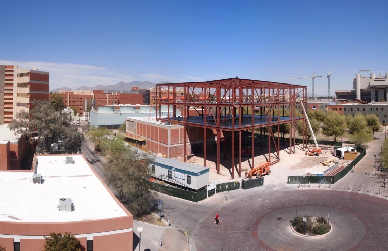 Panoramic view of the construction site: 15