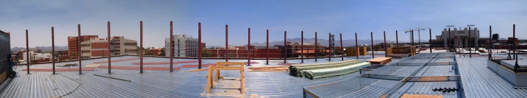 Panoramic view of the construction site: 19