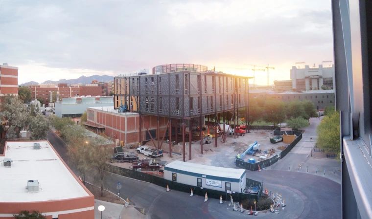 Panoramic view of the construction site: 22