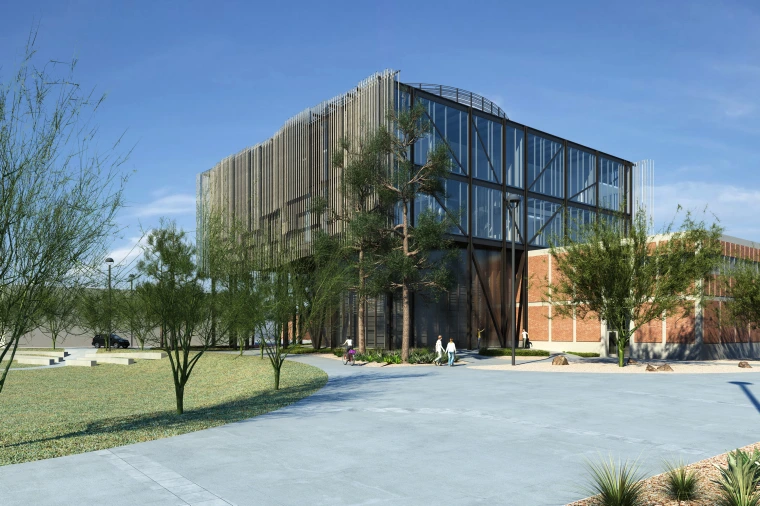 3D rendered image of the building: 1