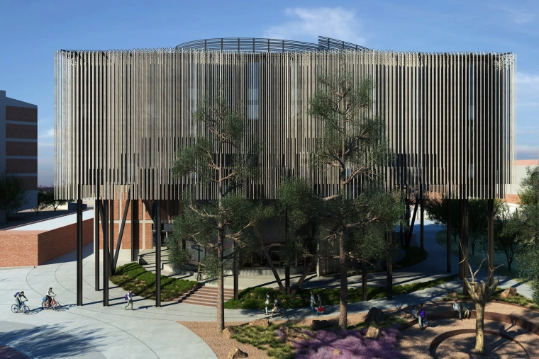 3D rendered image of the building: 3