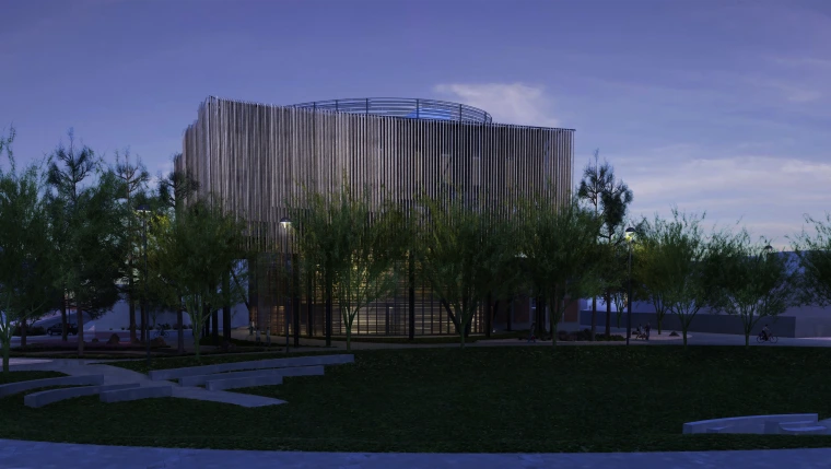 3D rendered image of the building: 4